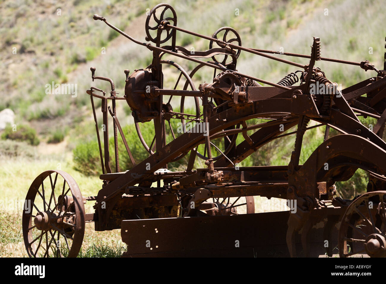 Rusted Farming tools Stock Photo Alamy