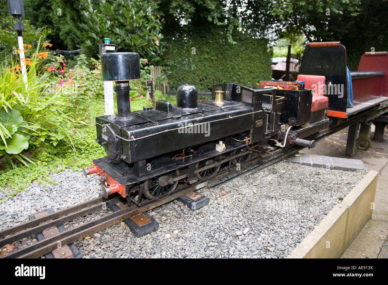 Miniature steam train, Wythall Transport Museum Stock Photo Alamy