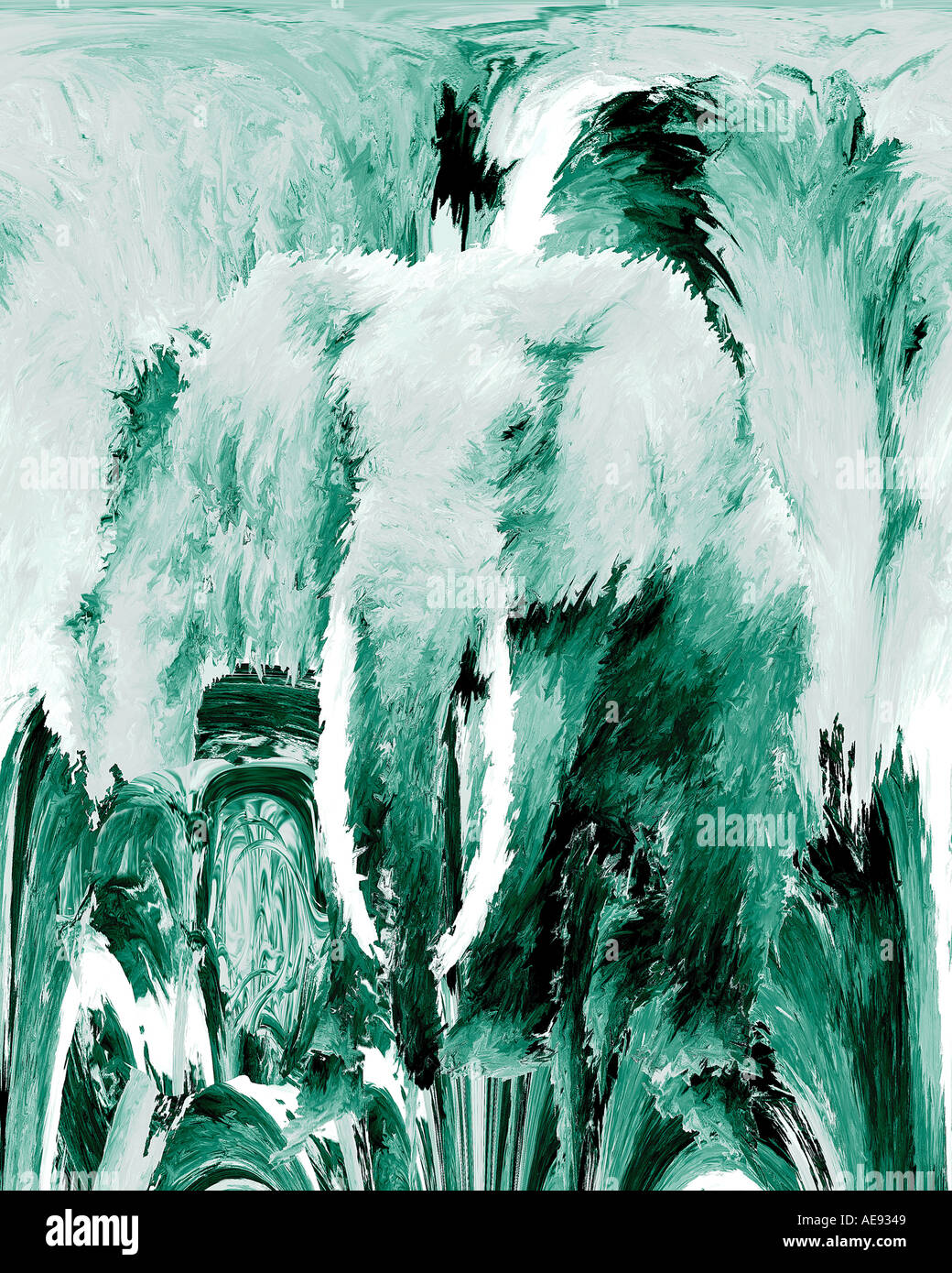 African elephant abstraction Stock Photo