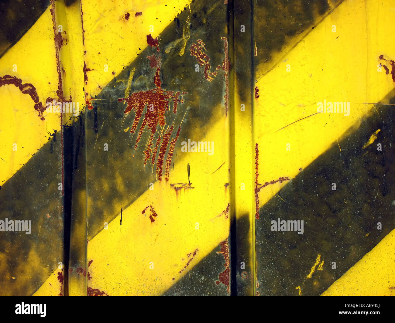 Black and Yellow Grunge Background Stock Photo