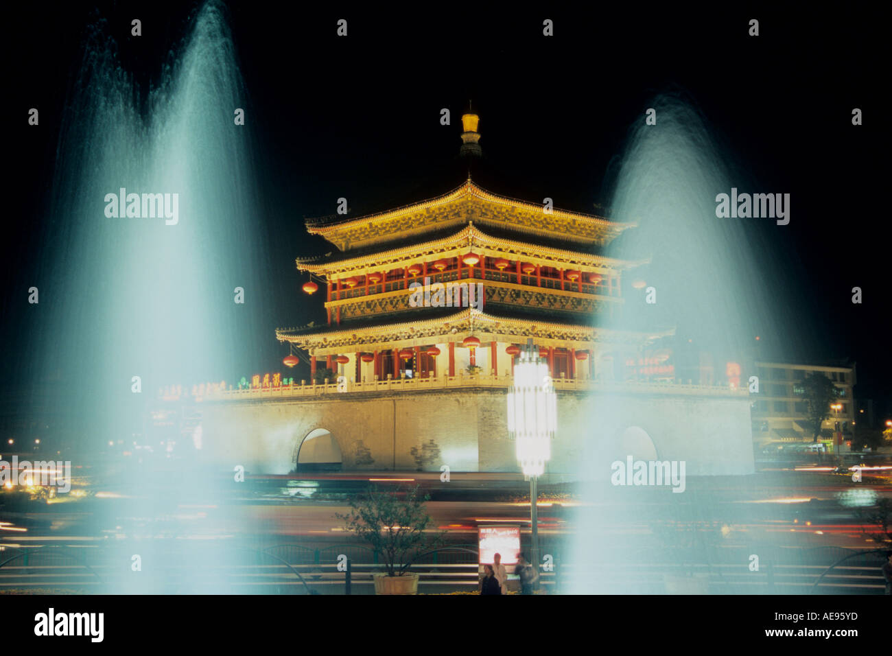 China Shaanxi Province Xi an Bell Tower Stock Photo Alamy