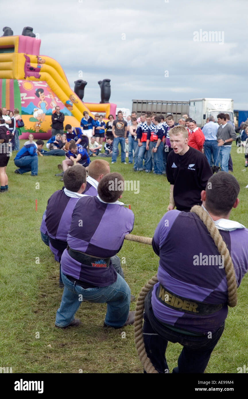 Male tug of war team at Central and West Fife Annual Agricultural Show ...