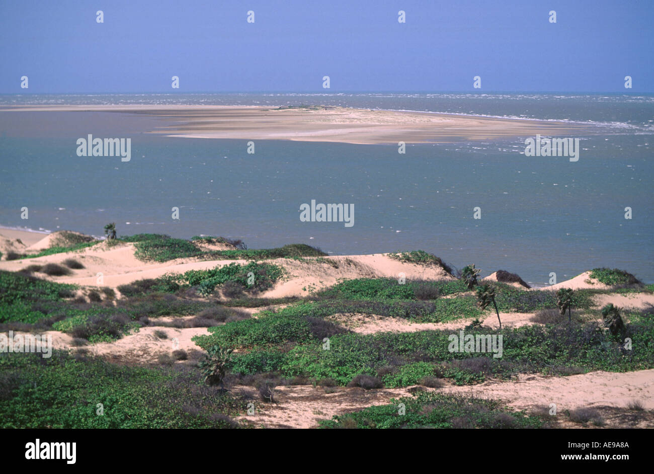 Dunes and ocean Brazil Stock Photo
