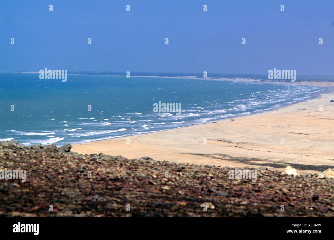 Dunes and ocean Brazil Stock Photo