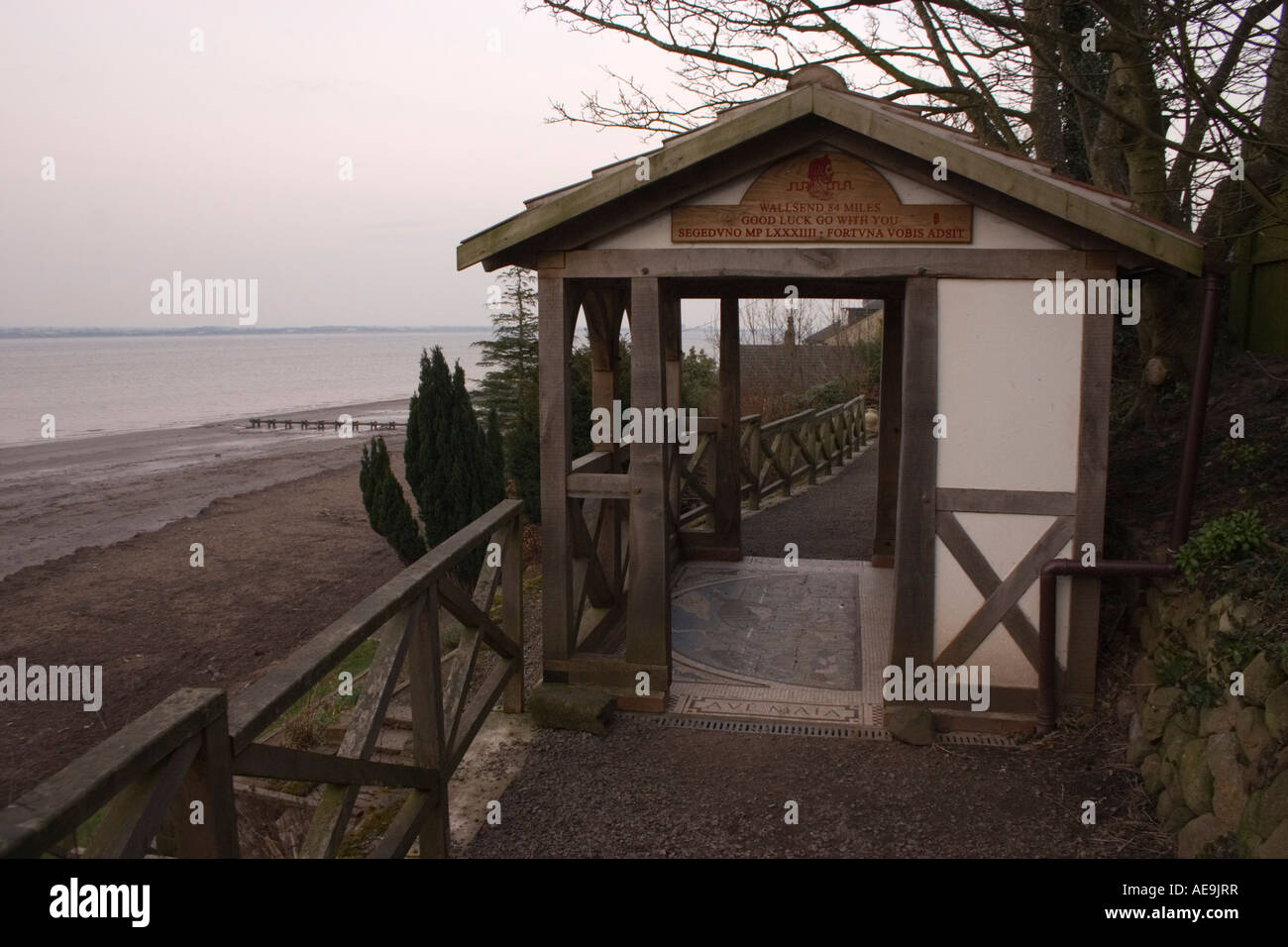 Bowness on Solway the starting point for Hadrians Wall and the walking