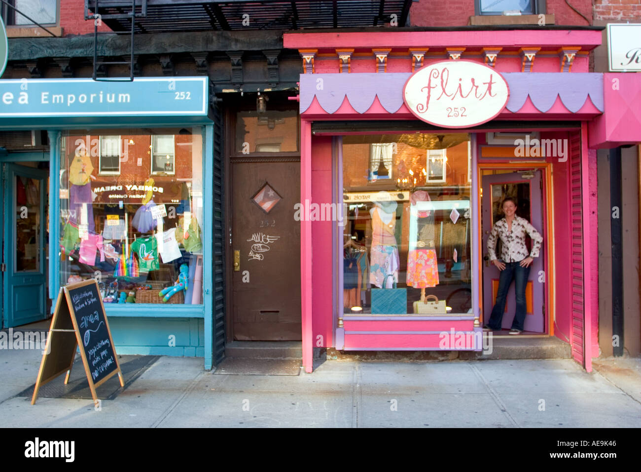 Clothing shops on Smith street Brooklyn NY USA Stock Photo Alamy