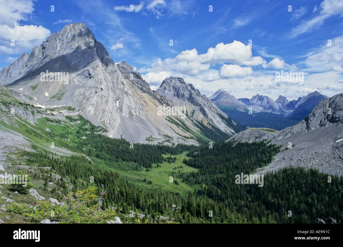 Burstall Pass Kananaskis Country Banff National Park boundary Alberta