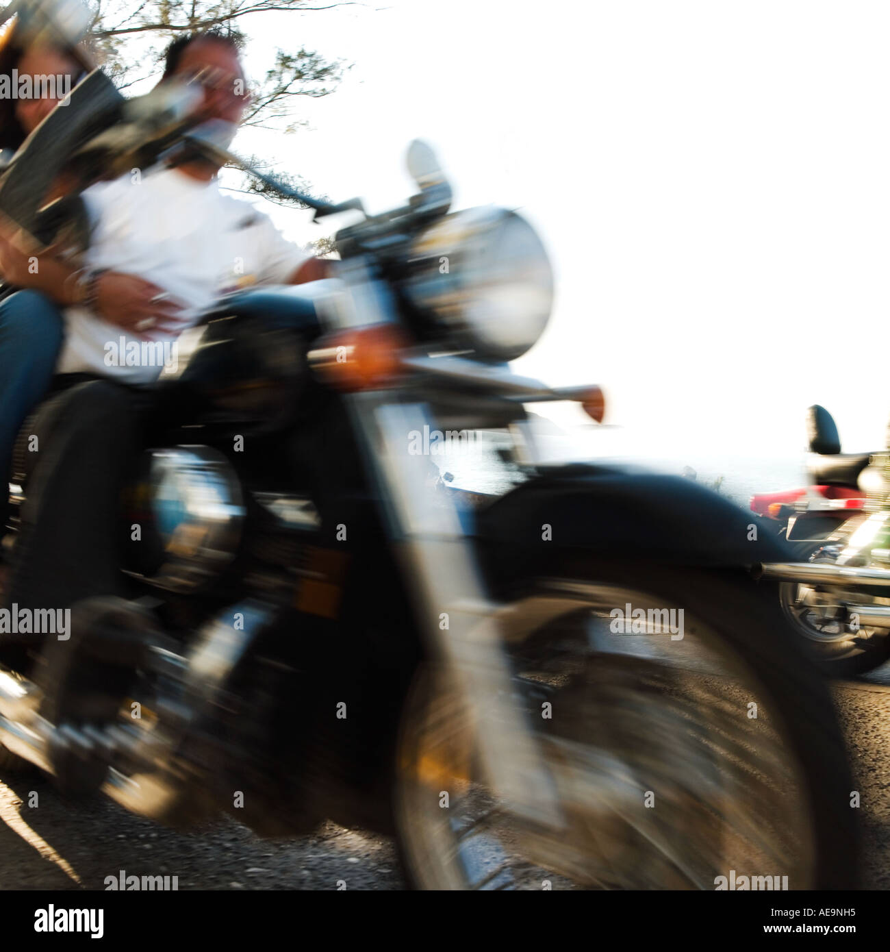 Speeding motorcycle wheel hi-res stock photography and images - Alamy