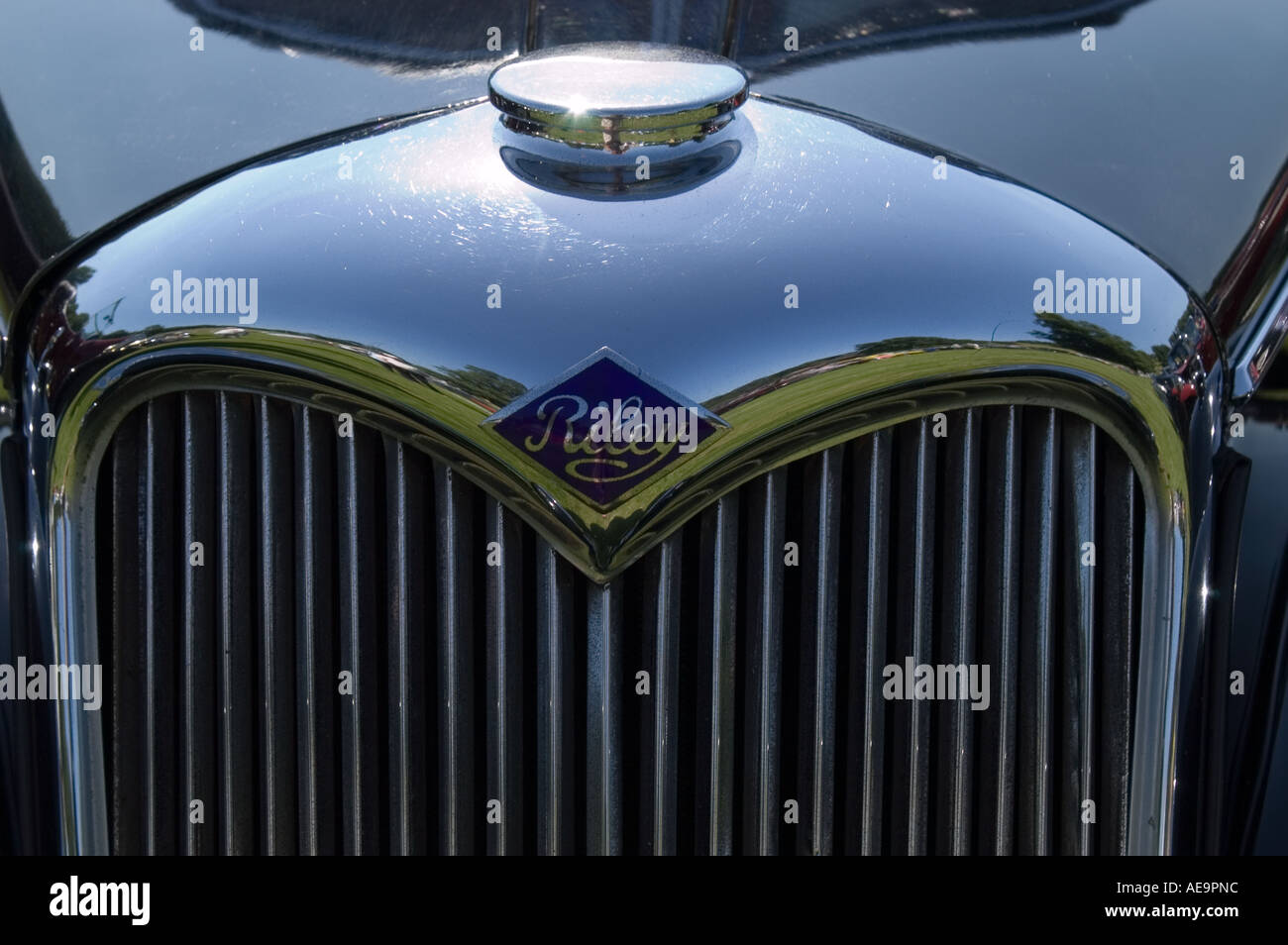Riley radiator badge Vintage and classic car rally Leighton Hall ...