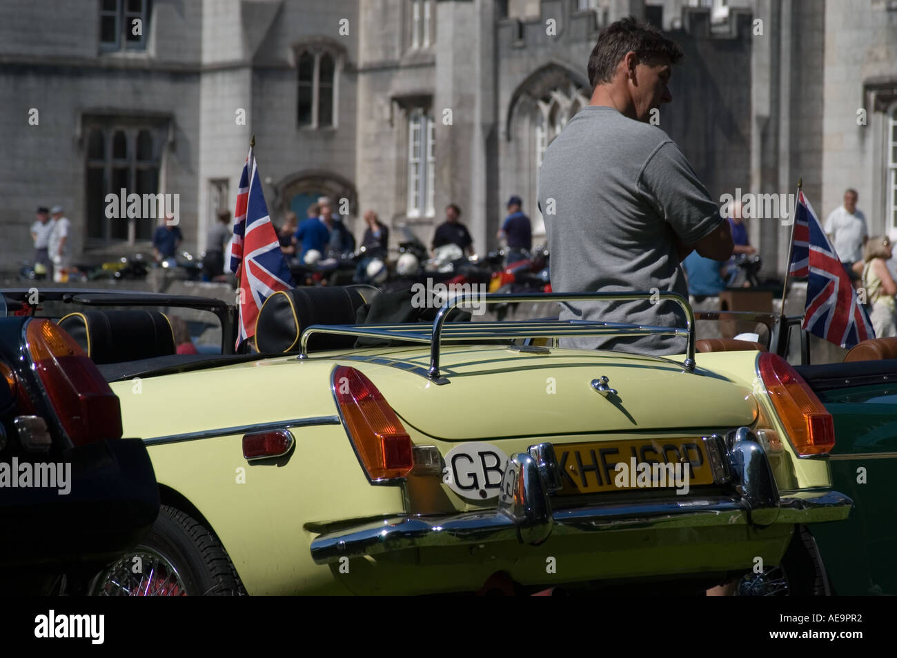 MG cars and owners at a Vintage and classic car rally Leighton Hall ...