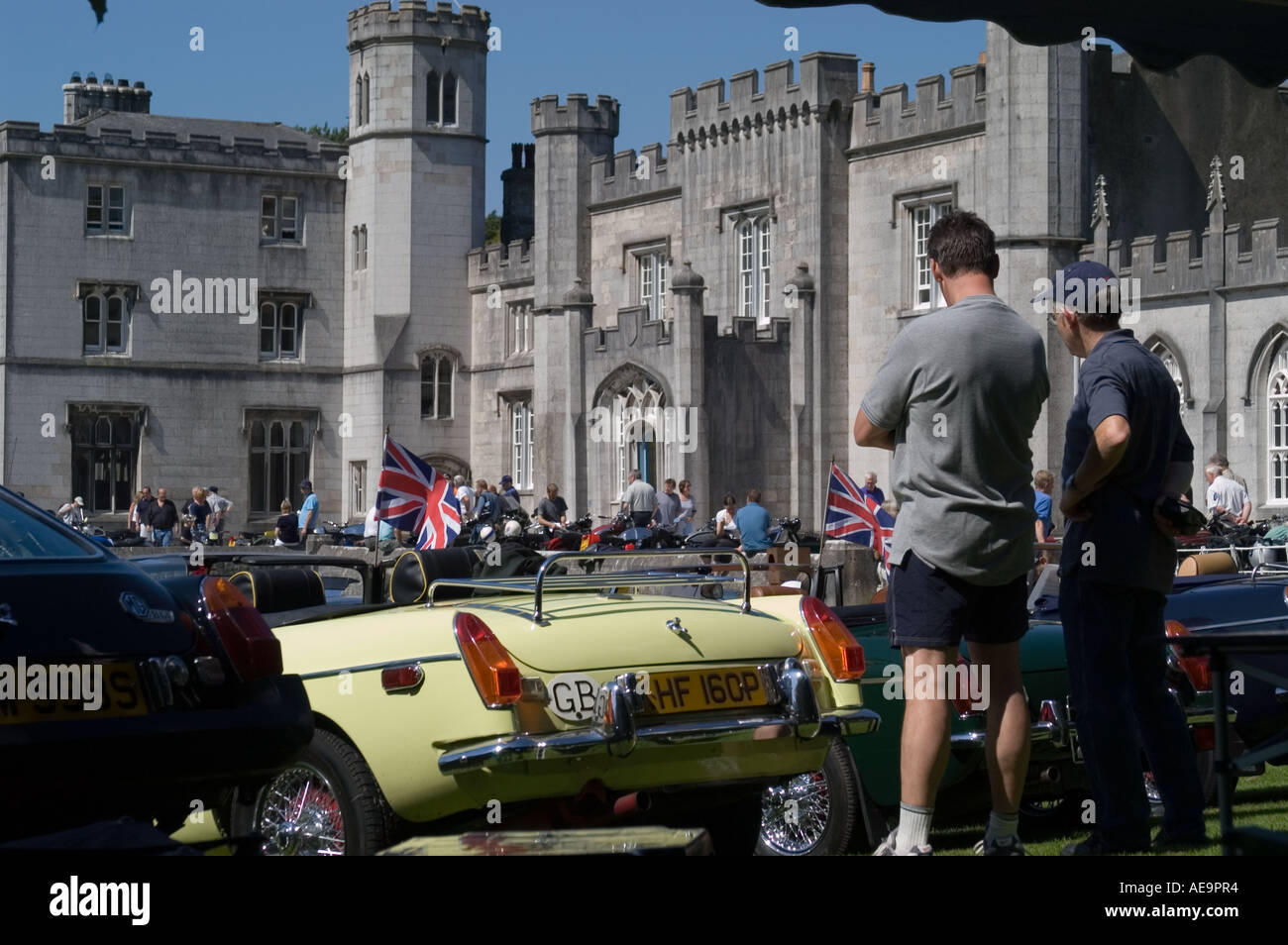 MG cars and owners at a Vintage and classic car rally Leighton Hall ...