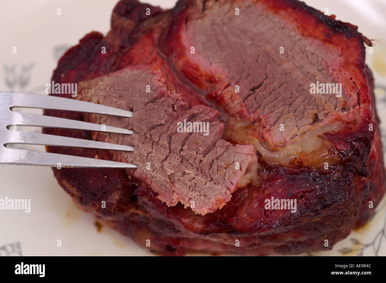 Traditional British Roast Beef Stock Photo Alamy