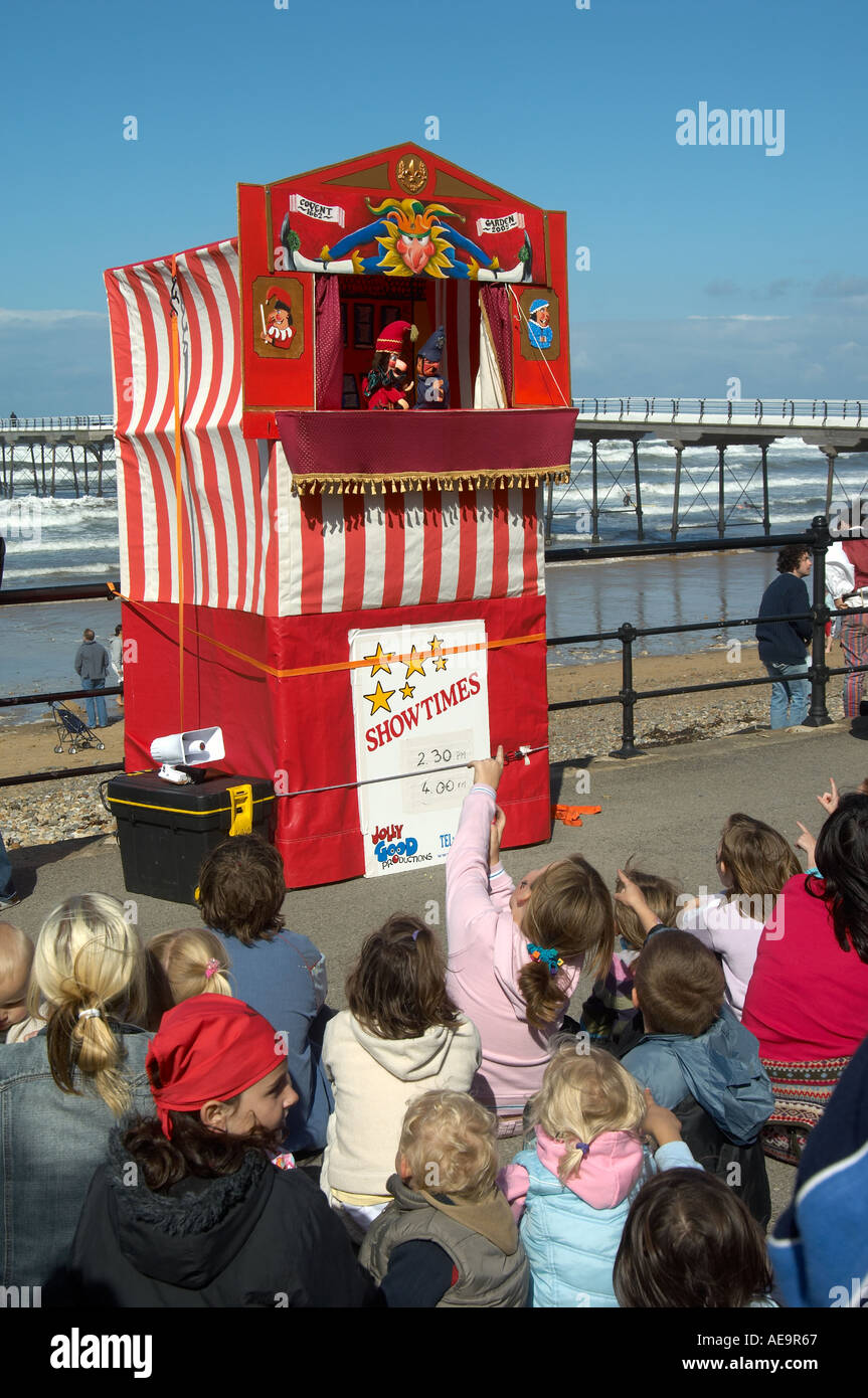 Punch and Judy at the seaside Stock Photo Alamy