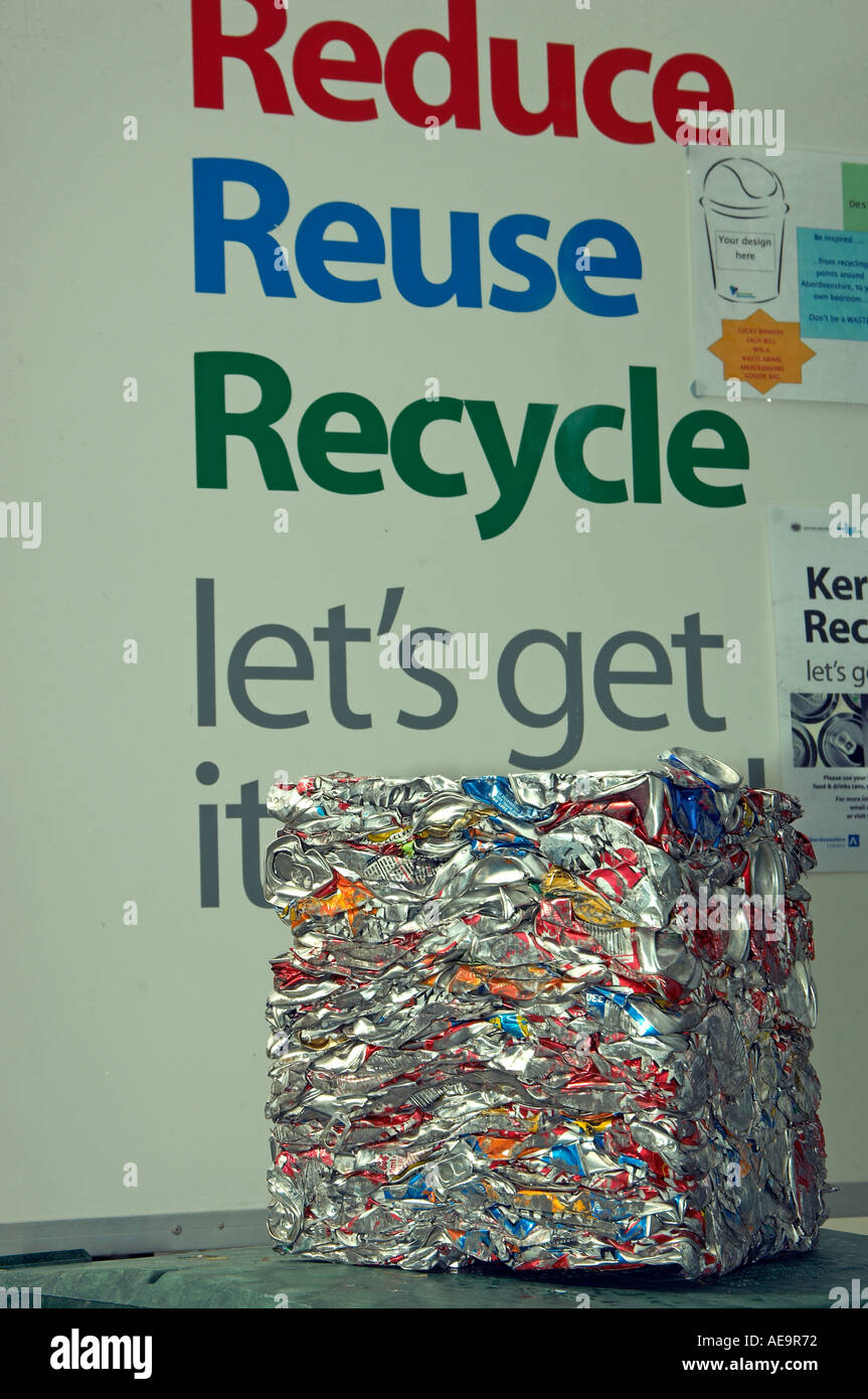 Poster add for recycling campaign Stock Photo - Alamy