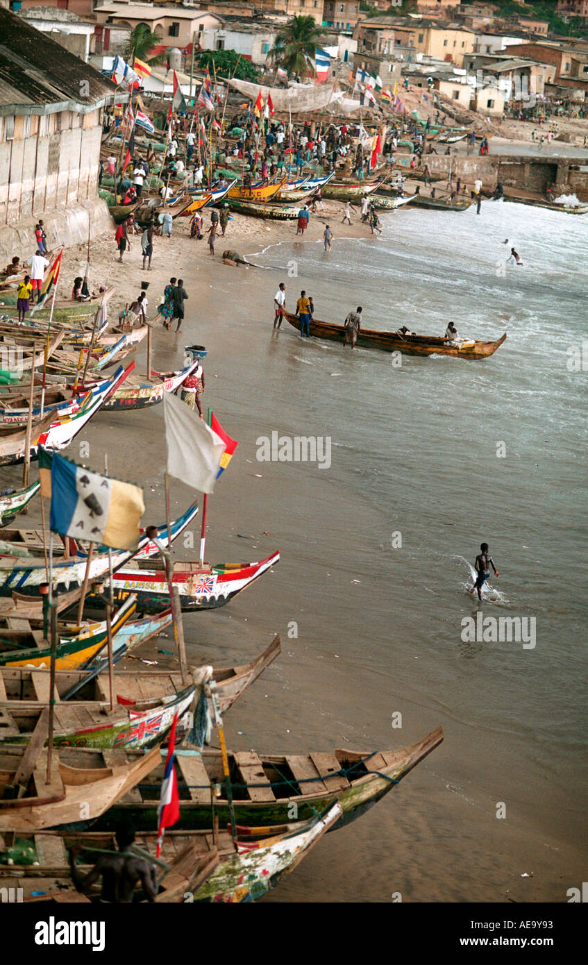 Cape Coast Harbour Ghana Stock Photo Alamy