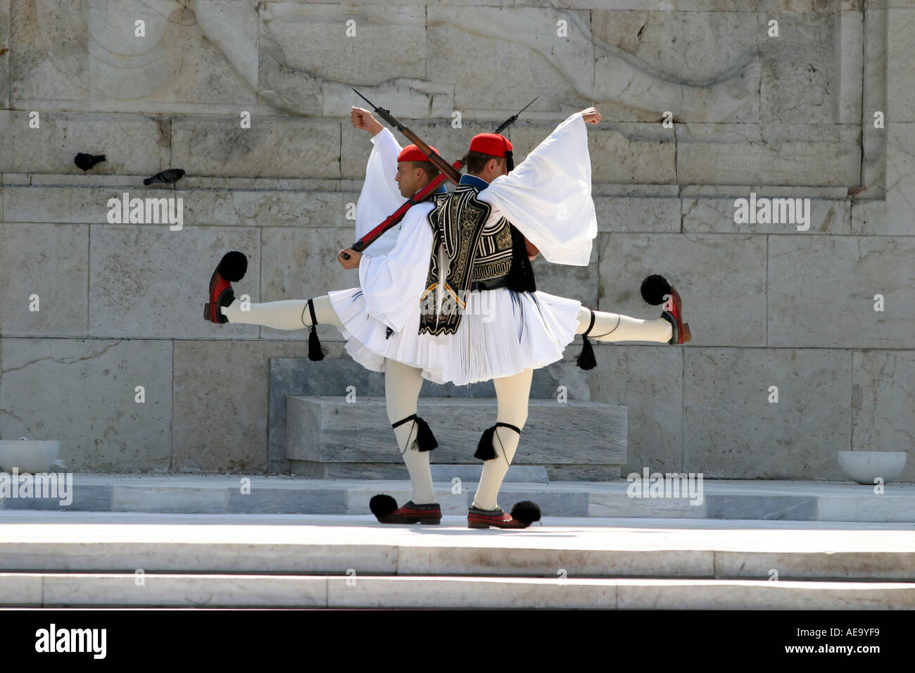 Evzone Tsolias Presidential Guard Ceremonial Uniform Athens Greece
