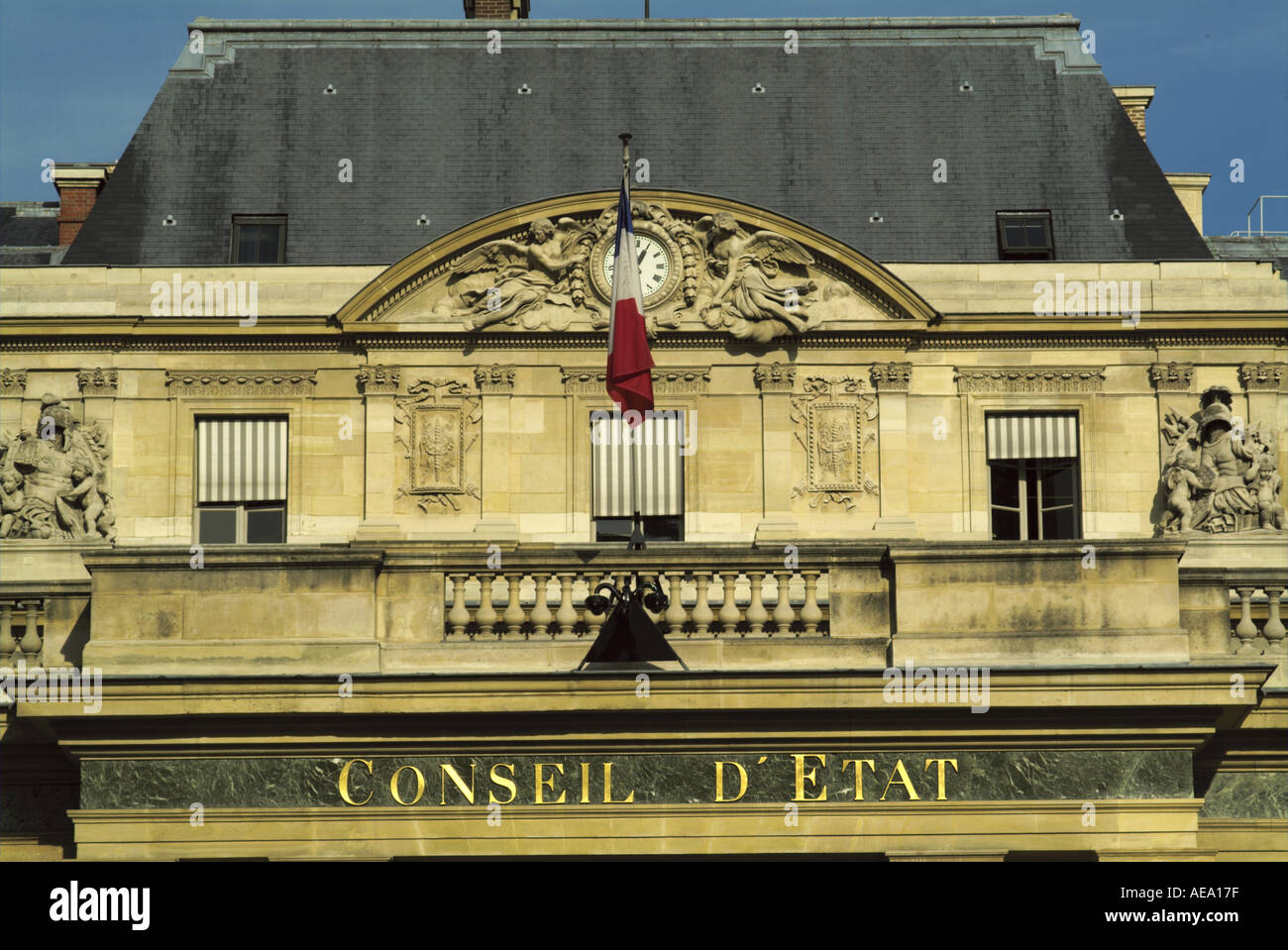 France Paris The Conseil D Etat Building Stock Photo