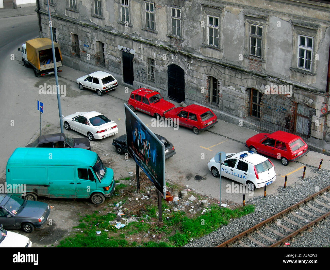 cars and van Belgrade Serbia and Montenegro Stock Photo Alamy
