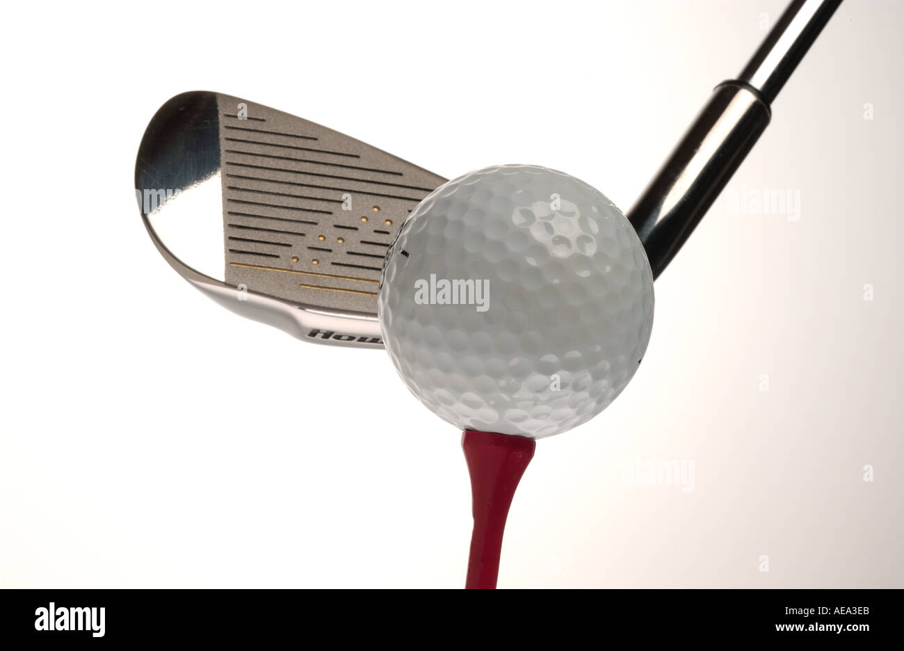 Fairway iron Golf swing Stock Photo Alamy