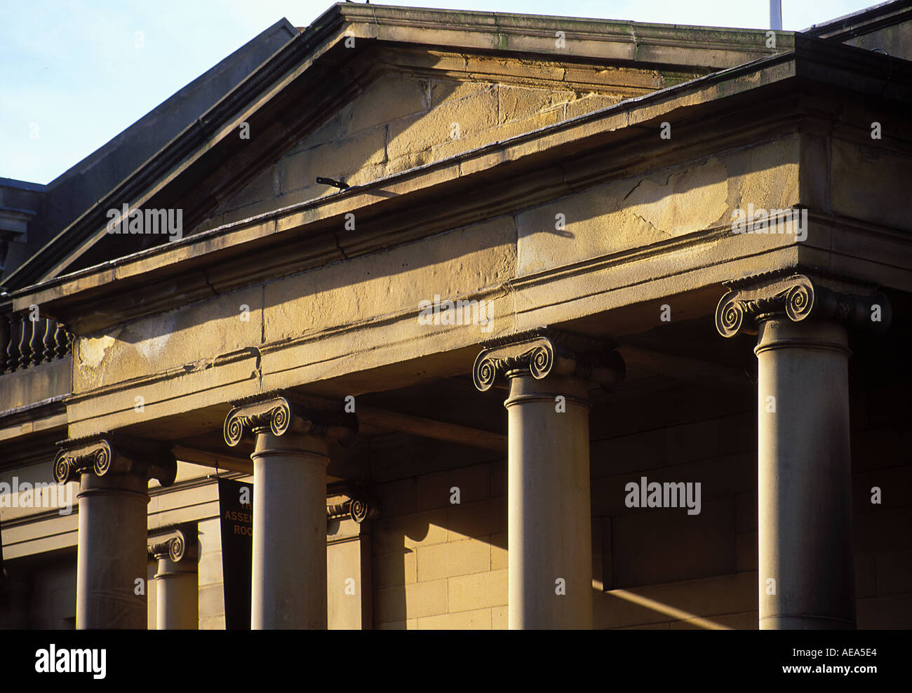 Pedimented Ionic Portico To The Assembly Rooms By Lord