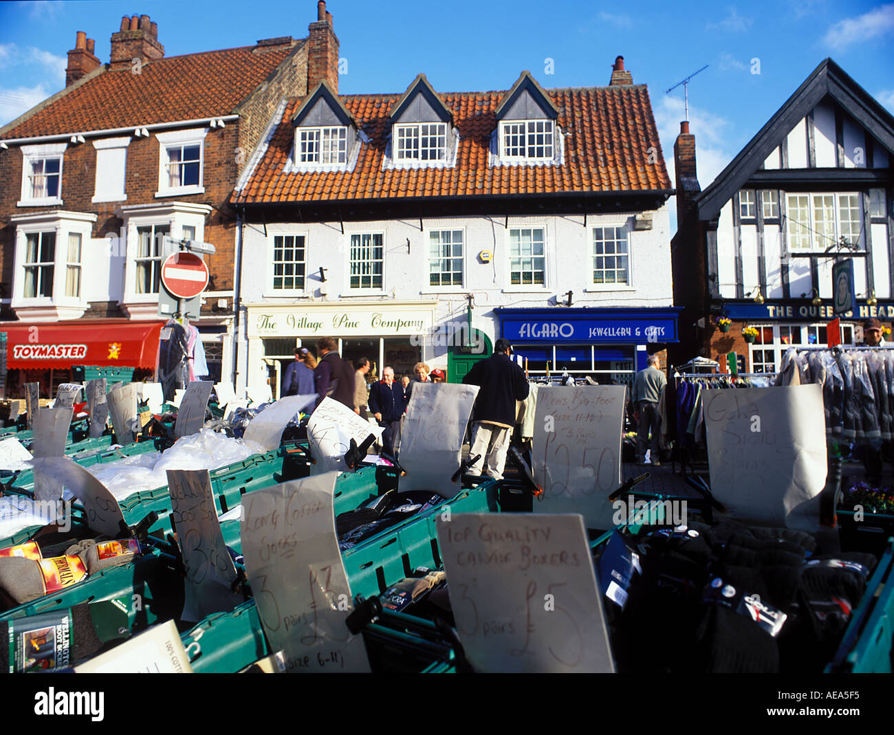 Market at Beverley Yorkshire Stock Photo Alamy