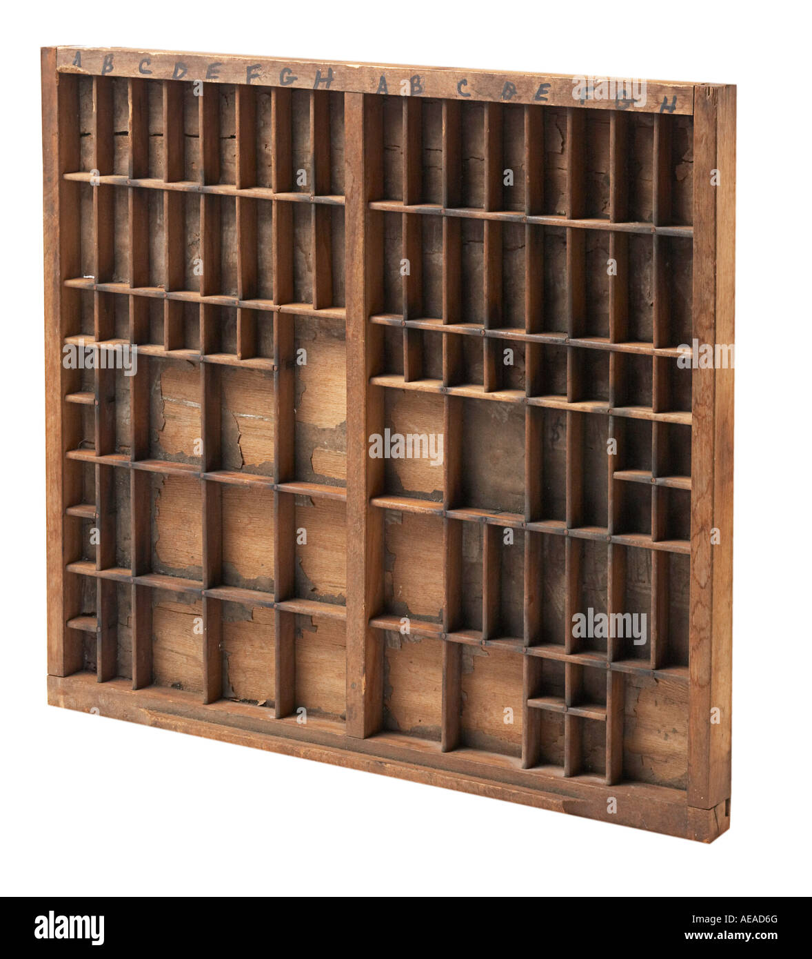 A California Job Case used to hold type Stock Photo Alamy