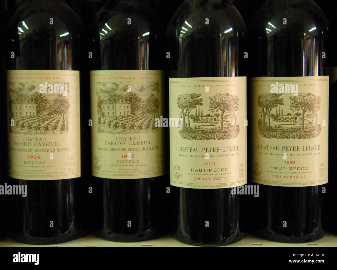 Bottles of Red Wine, Provence, France Stock Photo Alamy