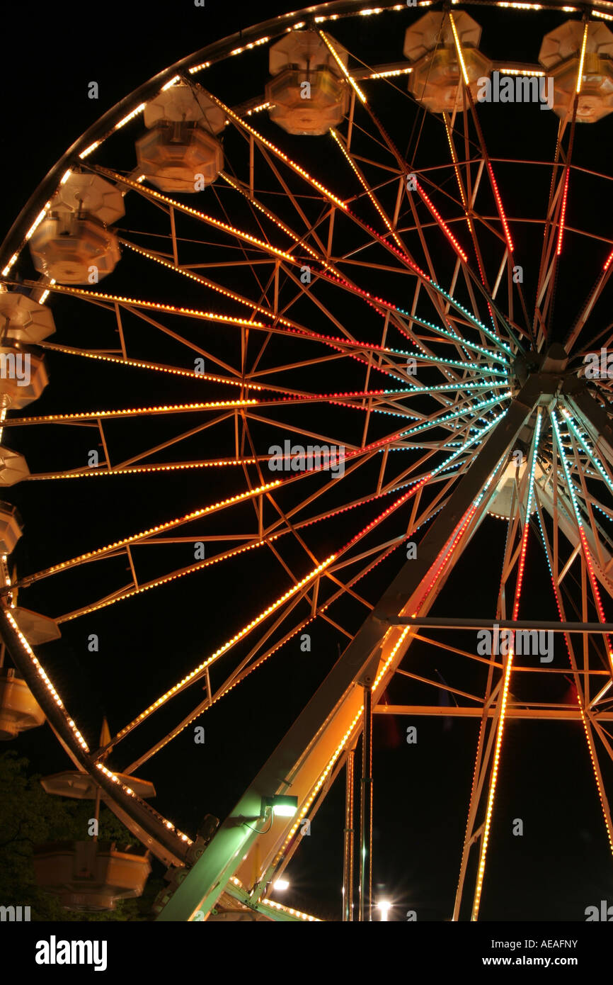 Ferris wheel at night Stock Photo