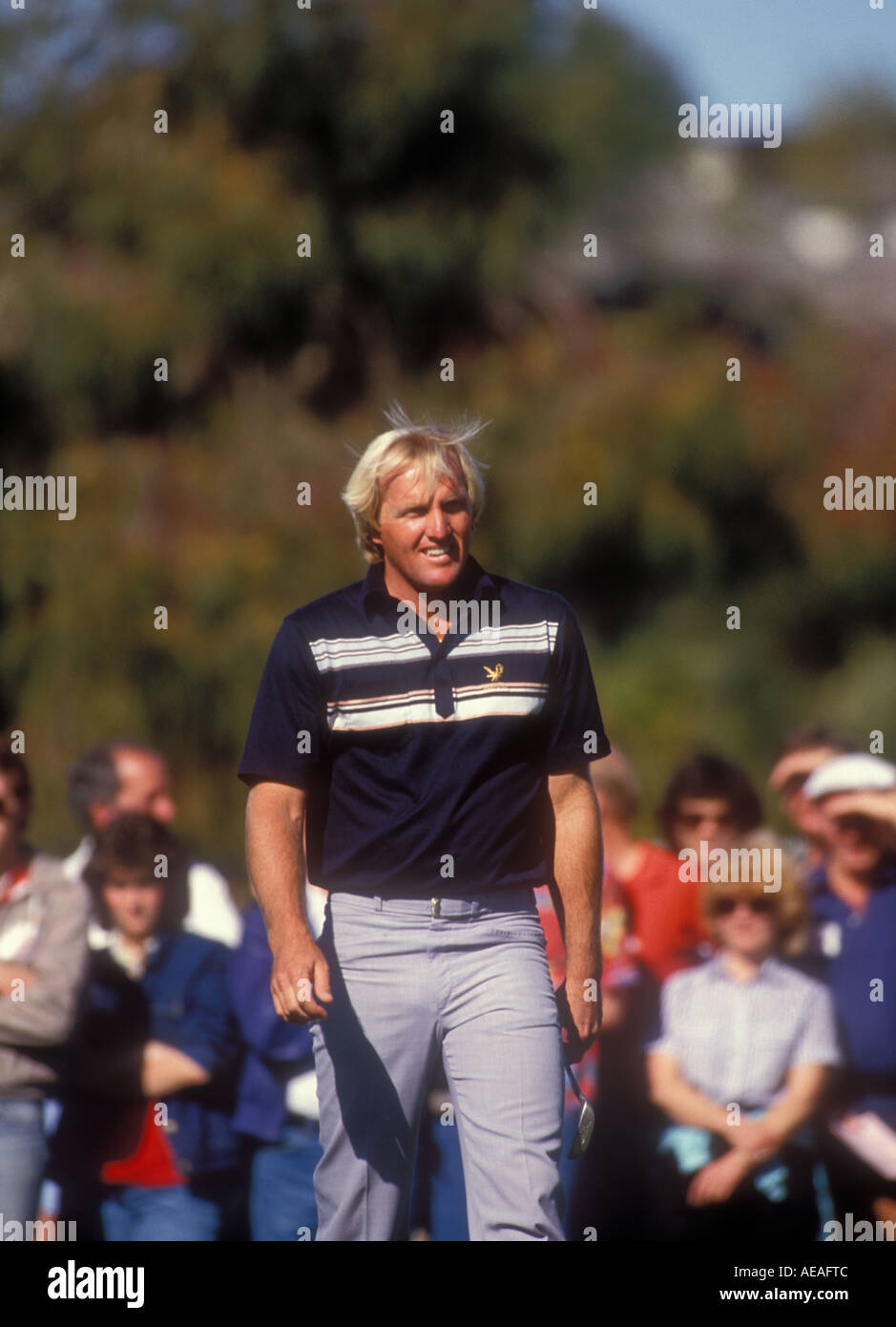 Greg Norman competes in California golf tournament Stock Photo Alamy