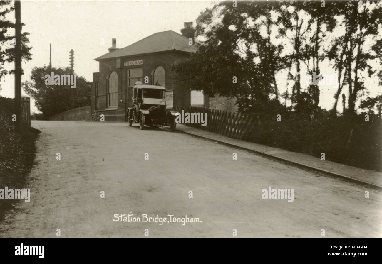 Photograph of Station Bridge, Tongham [Surrey] circa 1905 Stock Photo