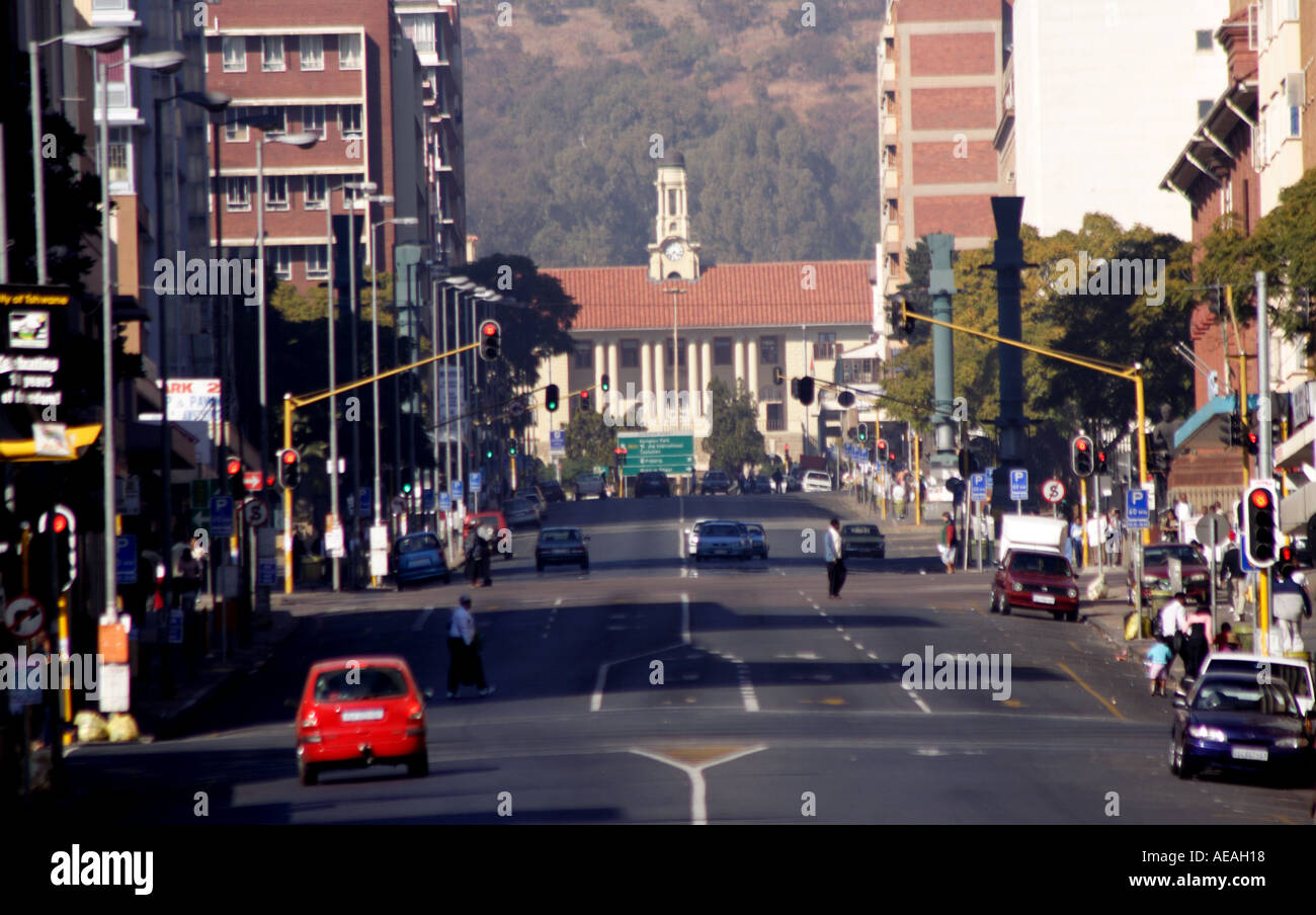Paul kruger street Pretoria city Stock Photo