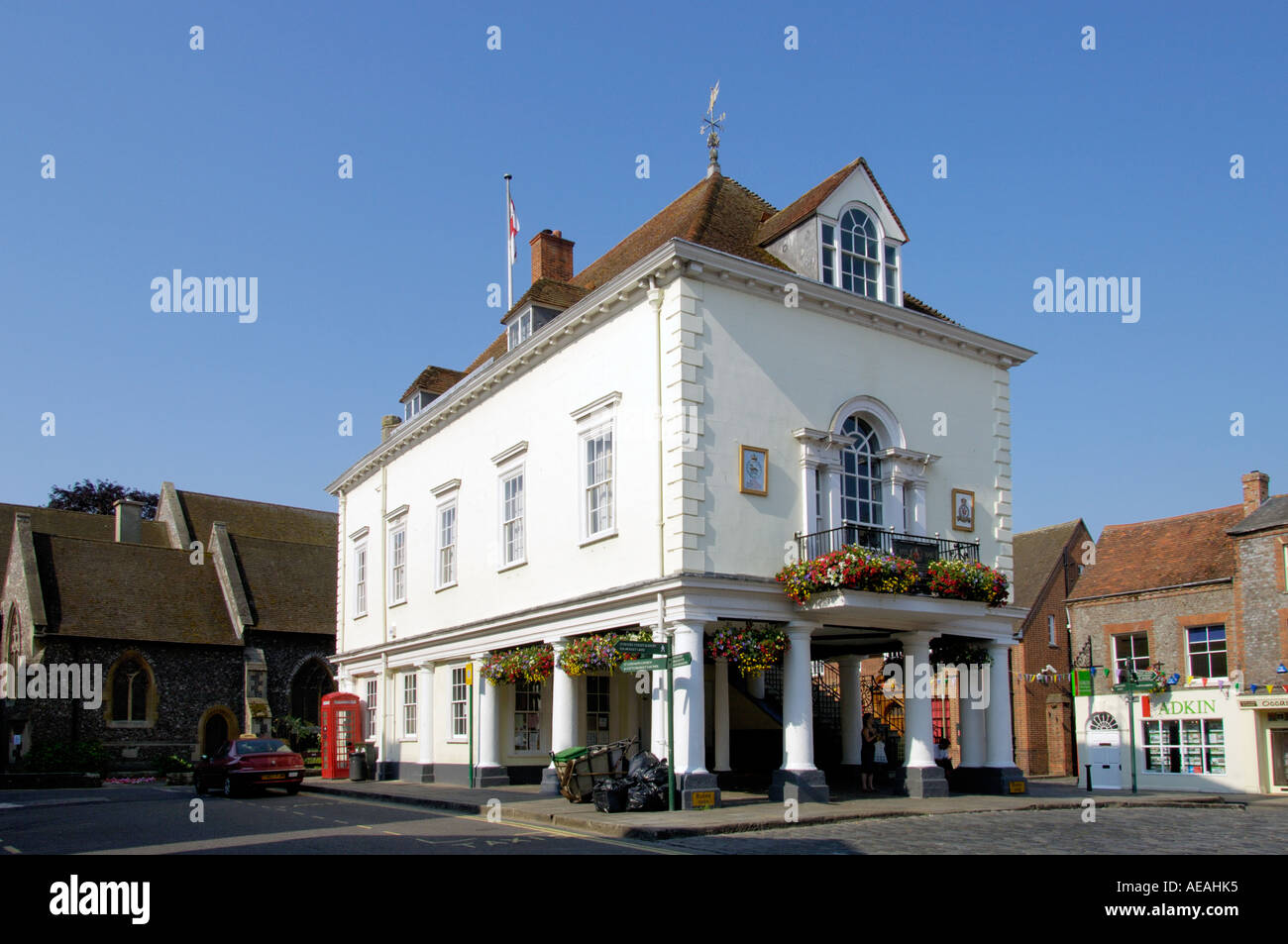Market place Wallingford England Stock Photo Alamy