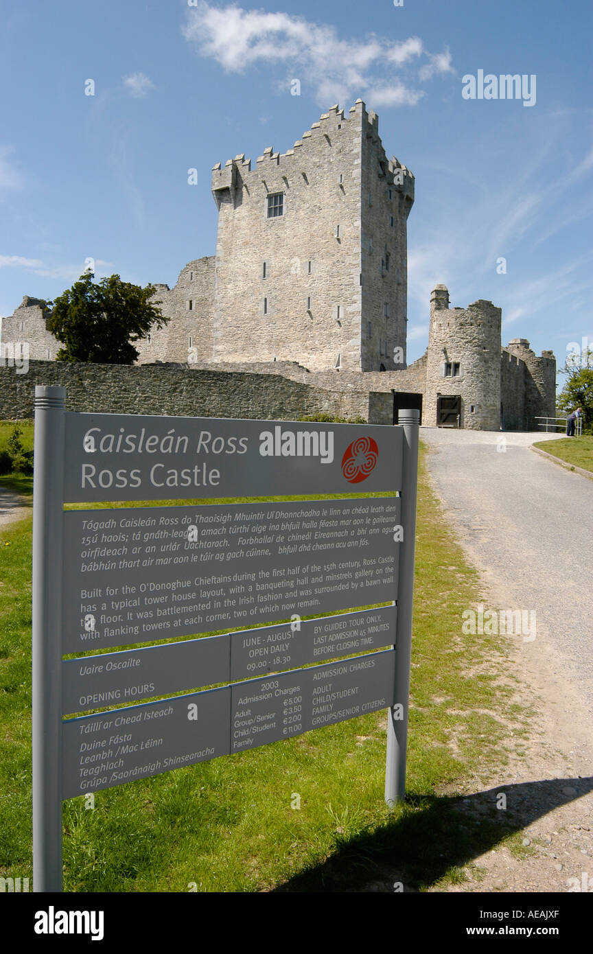 ross castle Killarney Ireland Stock Photo