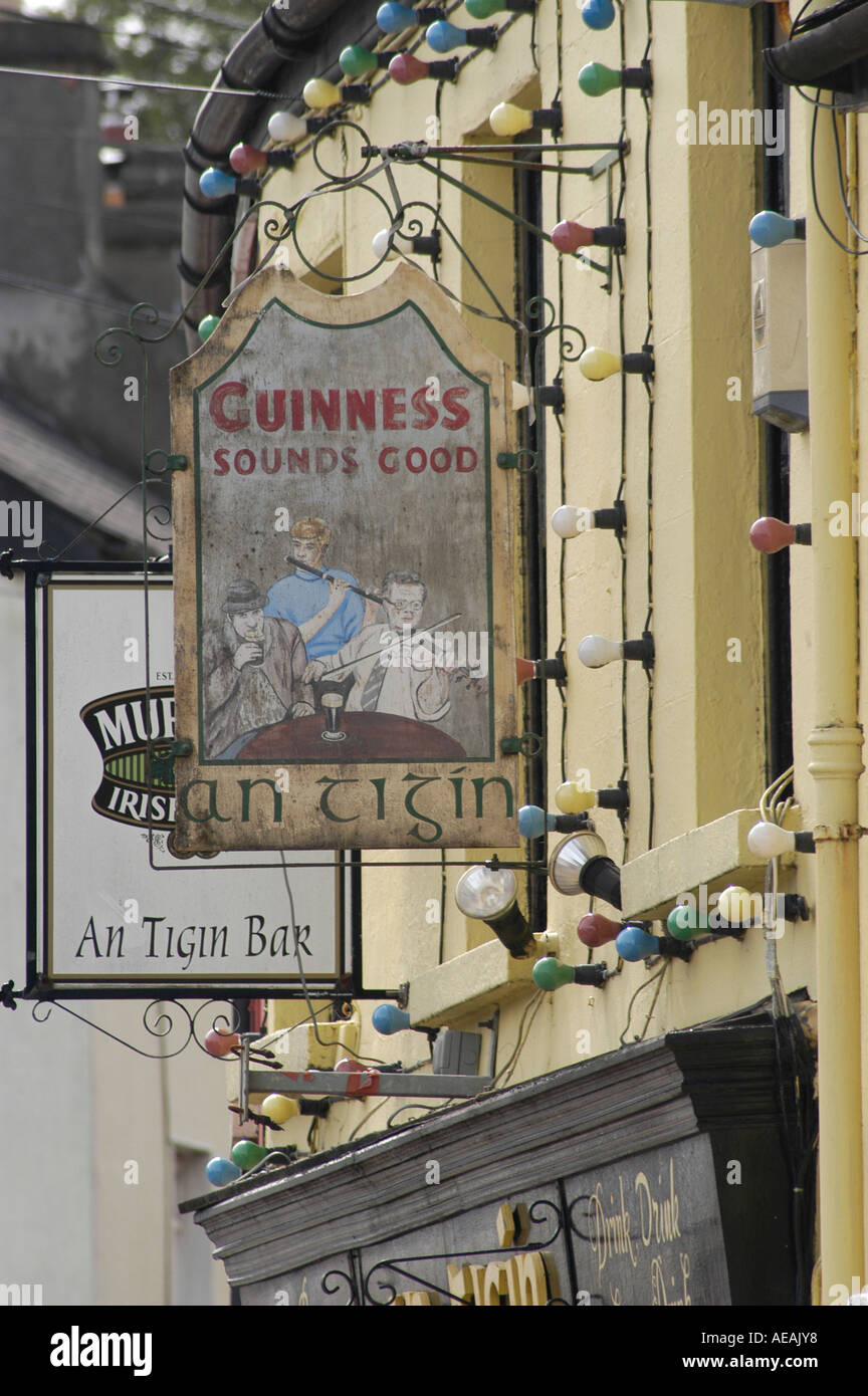 Pub sign Kenmare Ireland Stock Photo Alamy