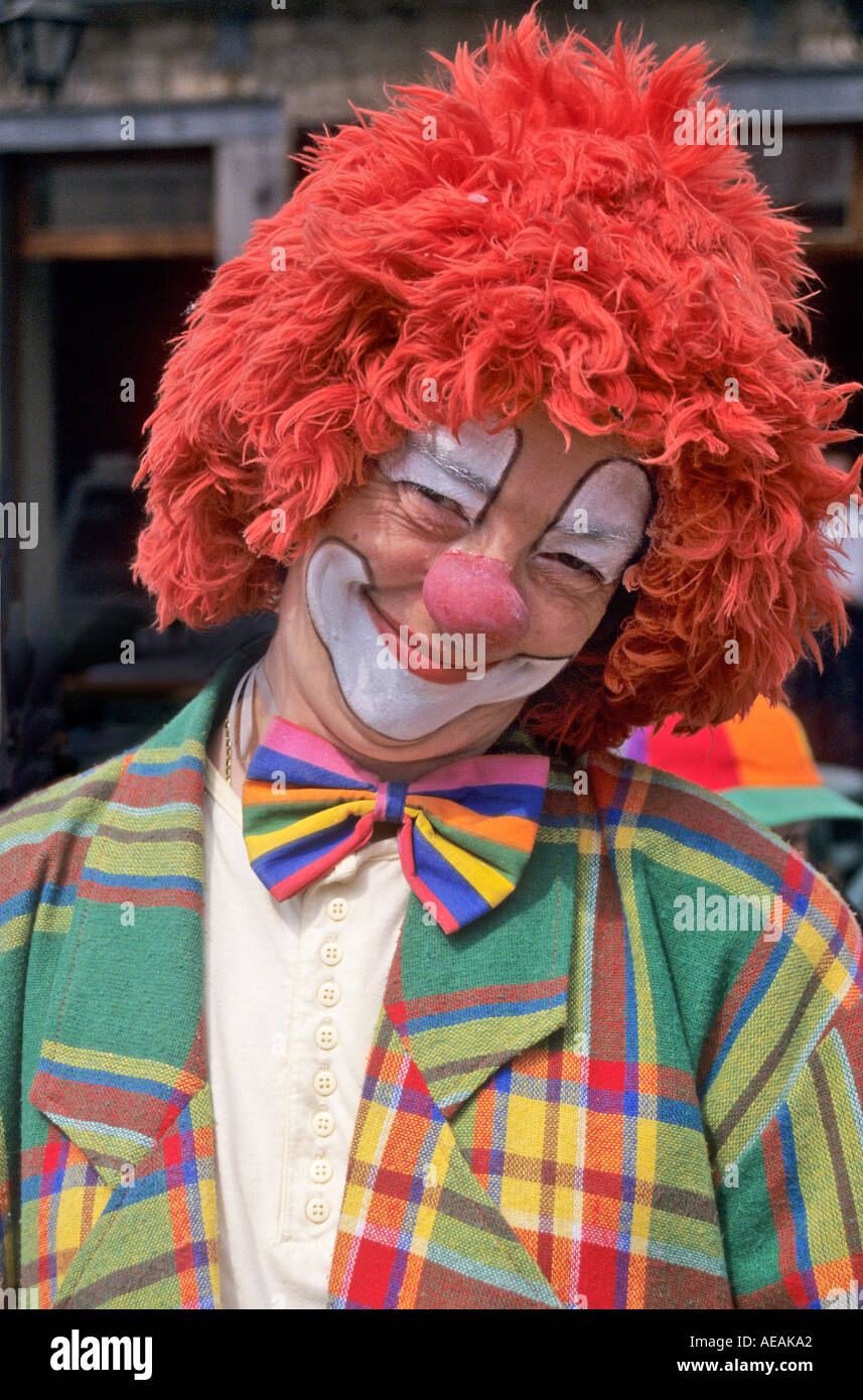 Clown face Belgium Stock Photo