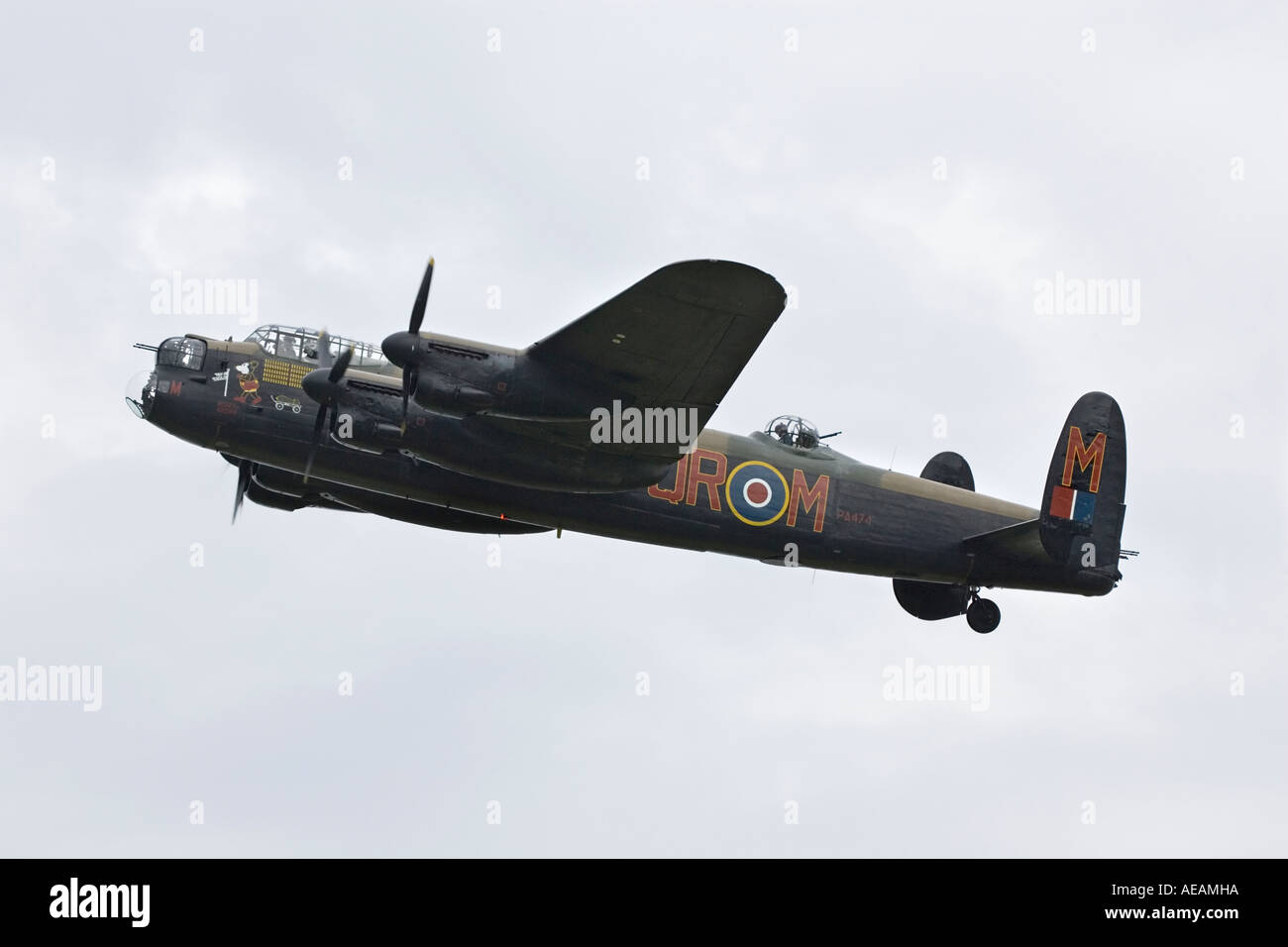 Avro Lancaster bomber RAF WW2 bomber Stock Photo