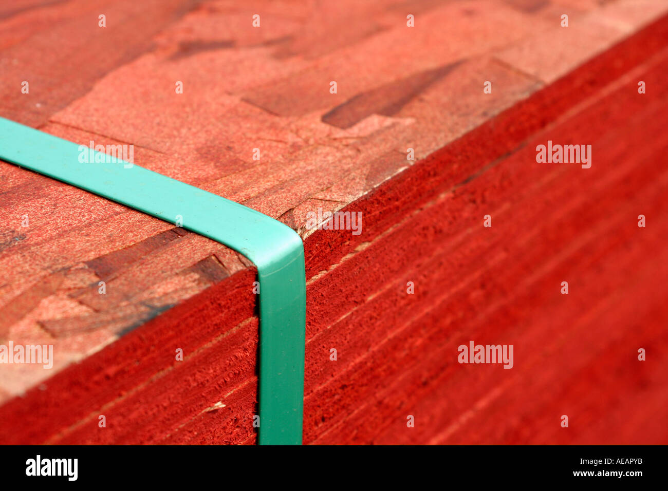 OSB board, engineered building material Stock Photo Alamy