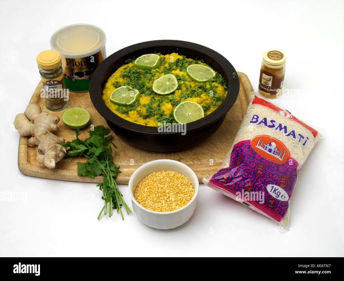 Ayurvedic Food Kitchari Split Yellow Mung Beans Basmati Rice Water