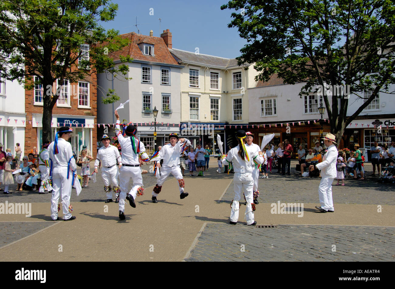 Morris Dancing Abingdon on Thames England Stock Photo Alamy