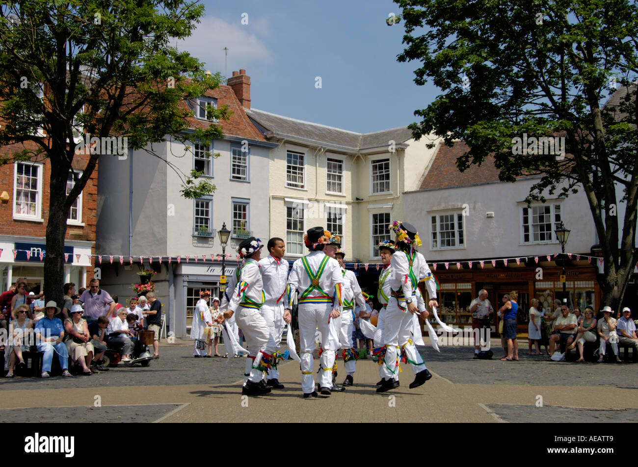 Morris Dancing Abingdon on Thames England Stock Photo Alamy