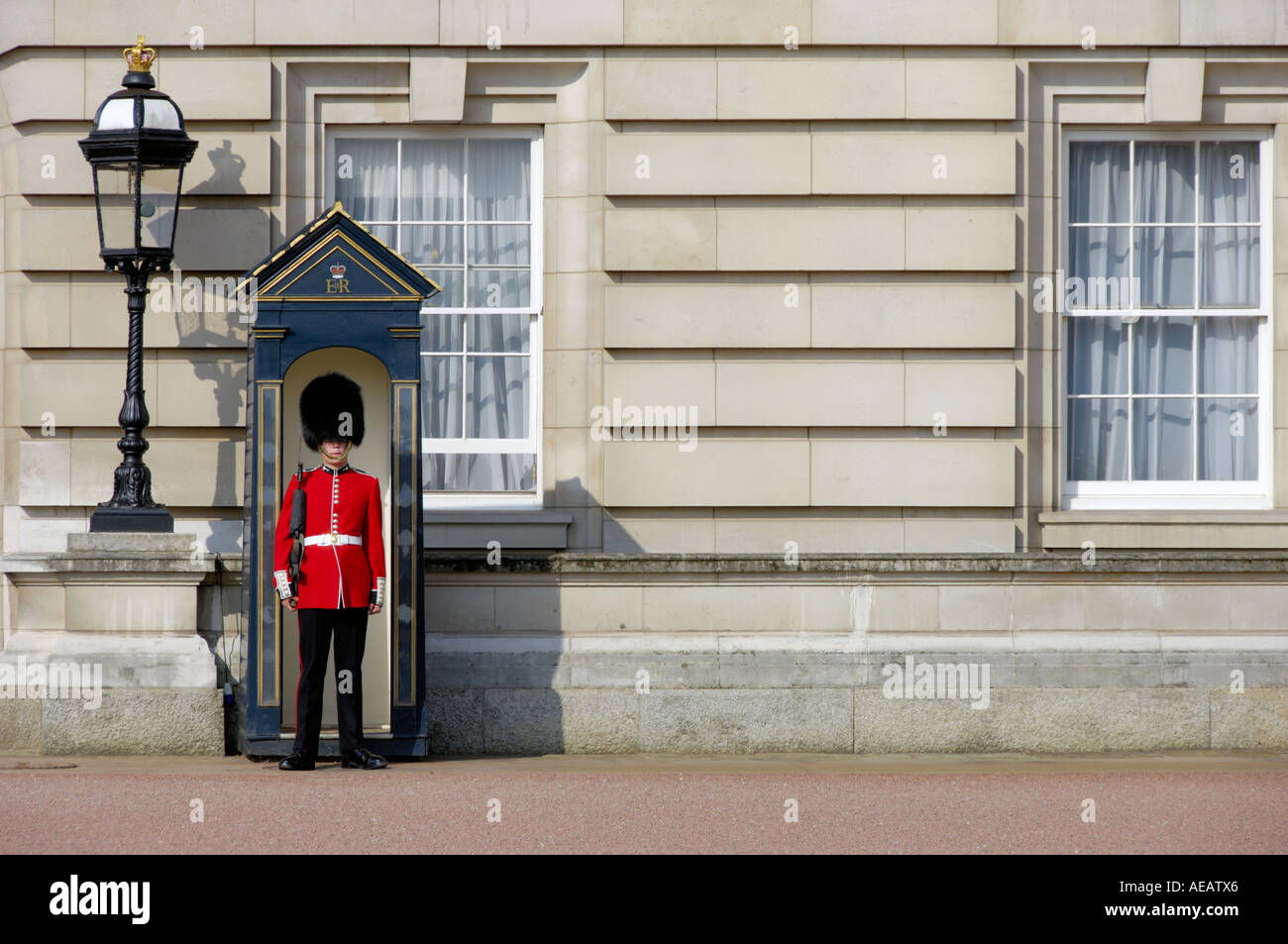 Grenadier Royal Guard at Buckingham Palace London United Kingdom Stock Photo