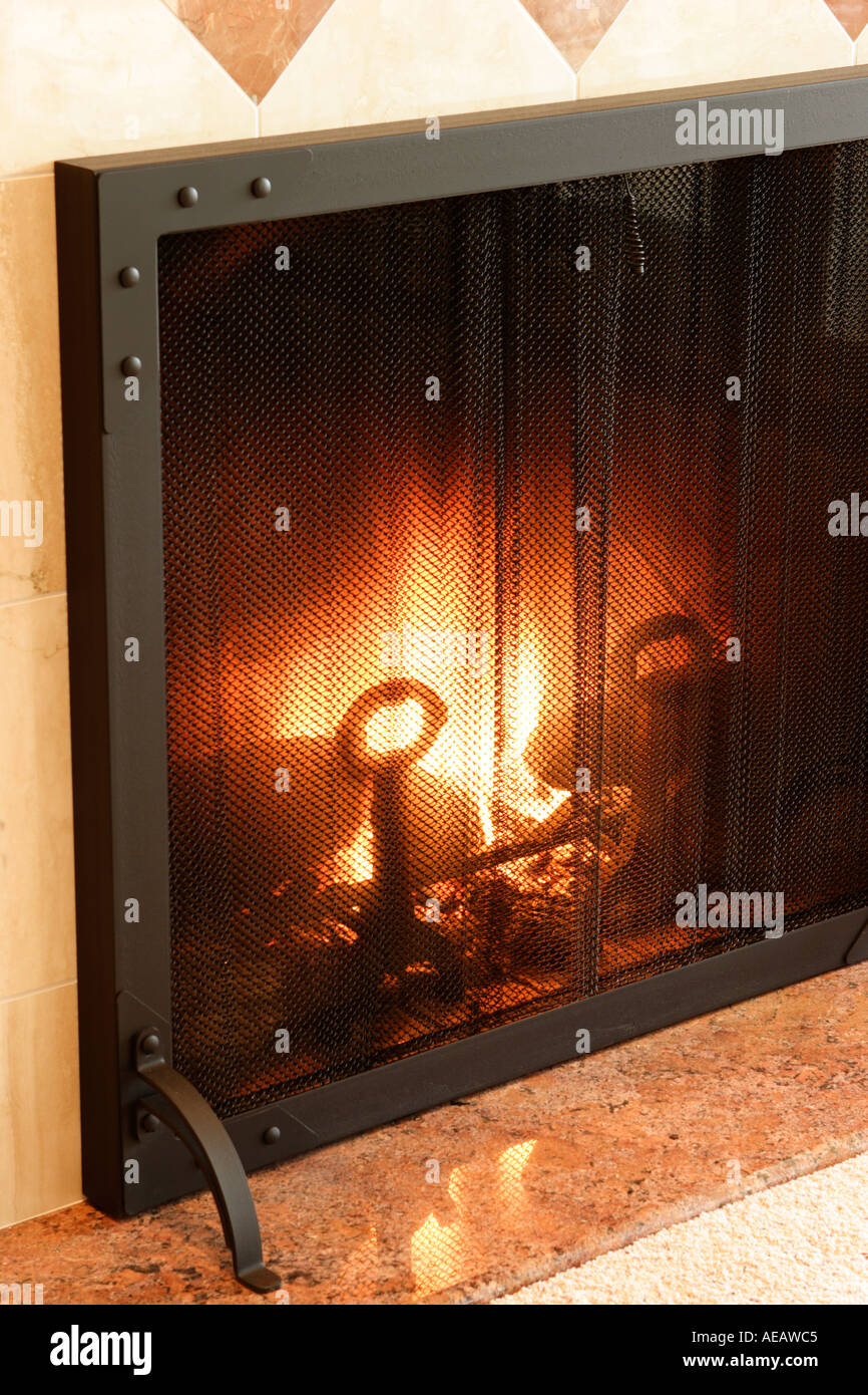 Fireplace Stock Photo