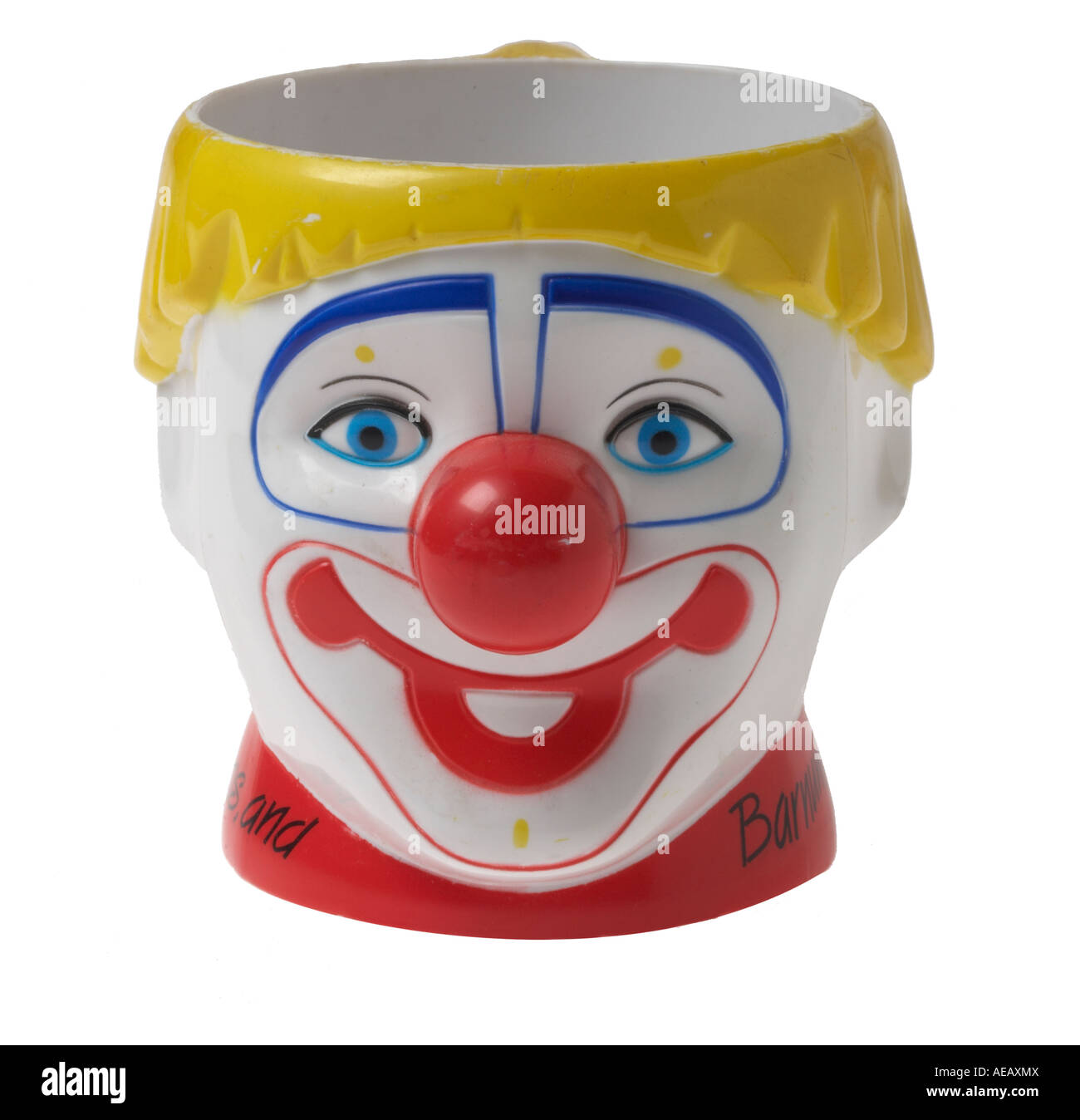 Retro Clown Mug Stock Photo
