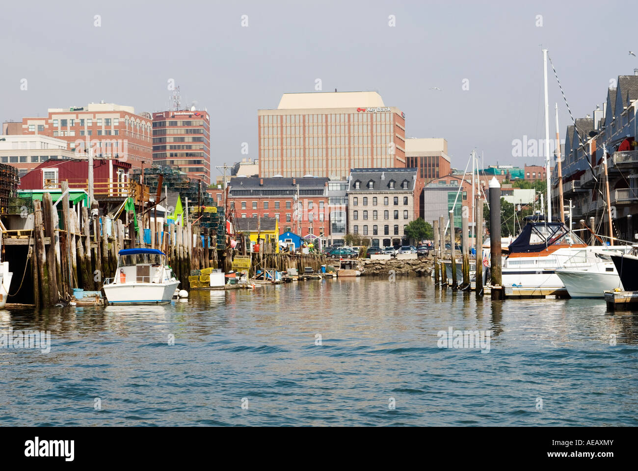 Portland, Maine waterfront Stock Photo Alamy