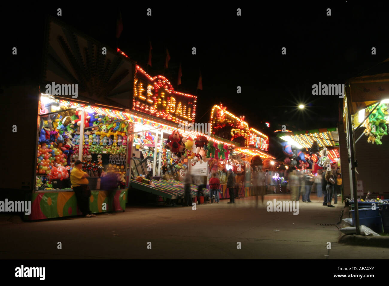 Festival games at night Stock Photo