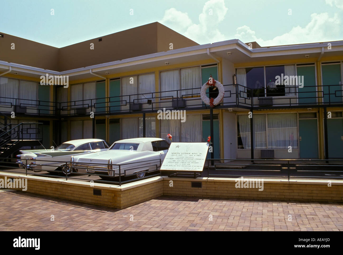 National Civil Rights Museum site of Martin Luther King MLK Stock Photo