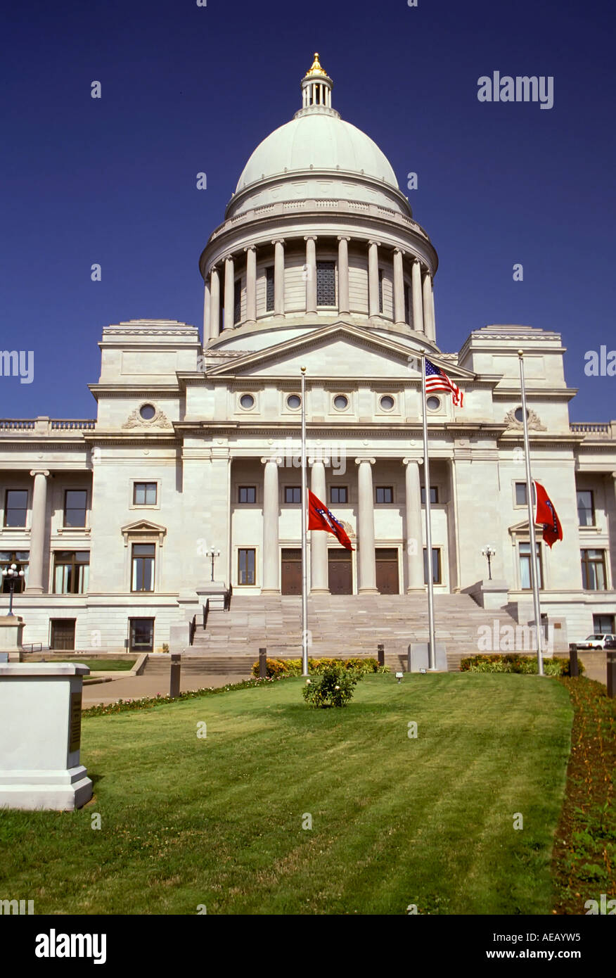 The State Capitol Building at Little Rock Arkansas Stock Photo