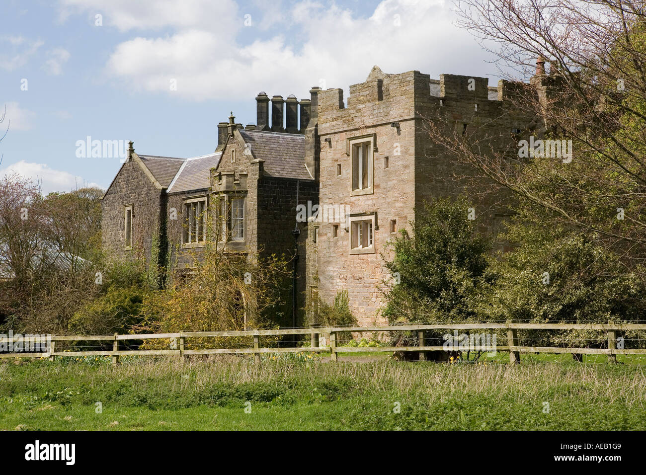 The Vicars Pele Tower in Embleton Northumberland England UK Stock Photo