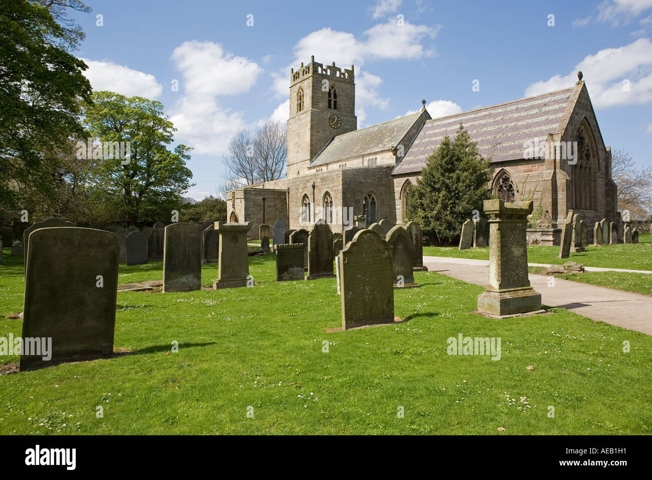 Holy Trinity Parish Church in Embleton Northumberland England UK Stock Photo