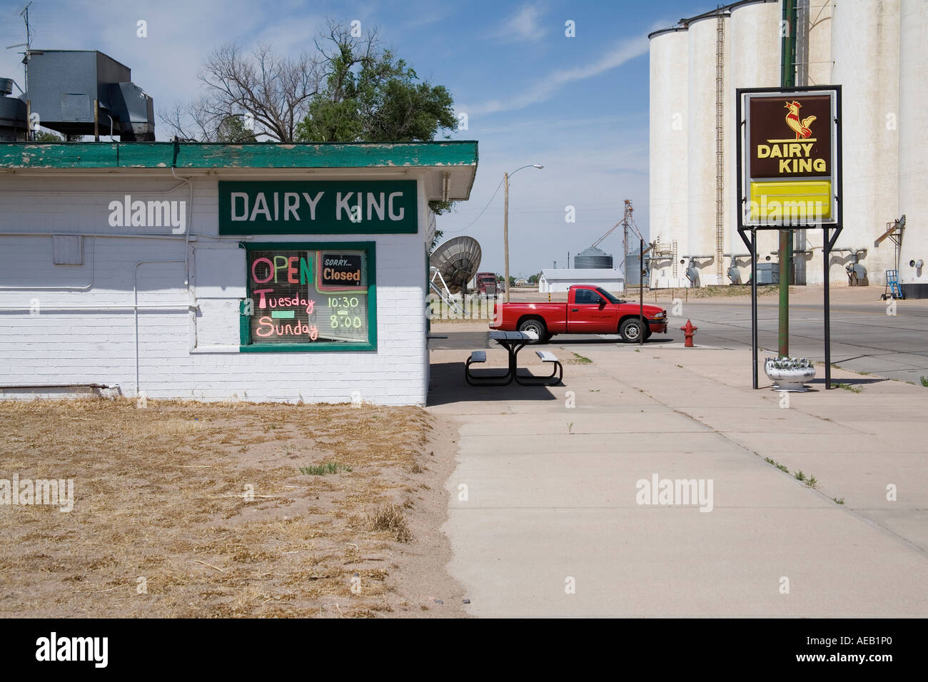 Dairy King ice cream parlour in small town Holyoke Colorado USA Stock